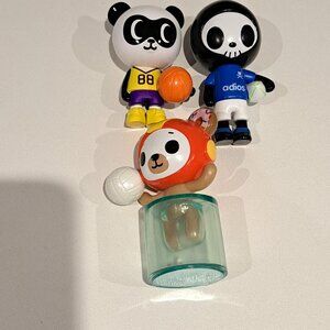 All star champs series from tokidoki set of 3 biscotti super panda adios